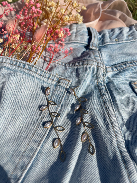 Boucles d'oreilles Feuilles Livaya - Boutique e-shop