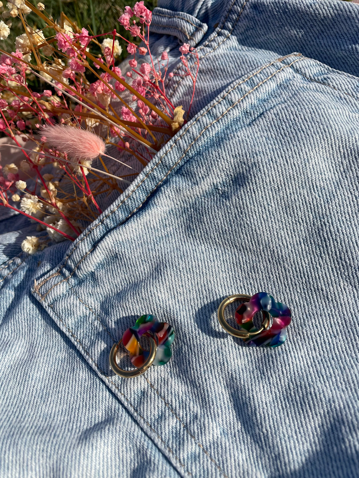 Pampilles Multicolores Foncé Livaya - Boutique e-shop