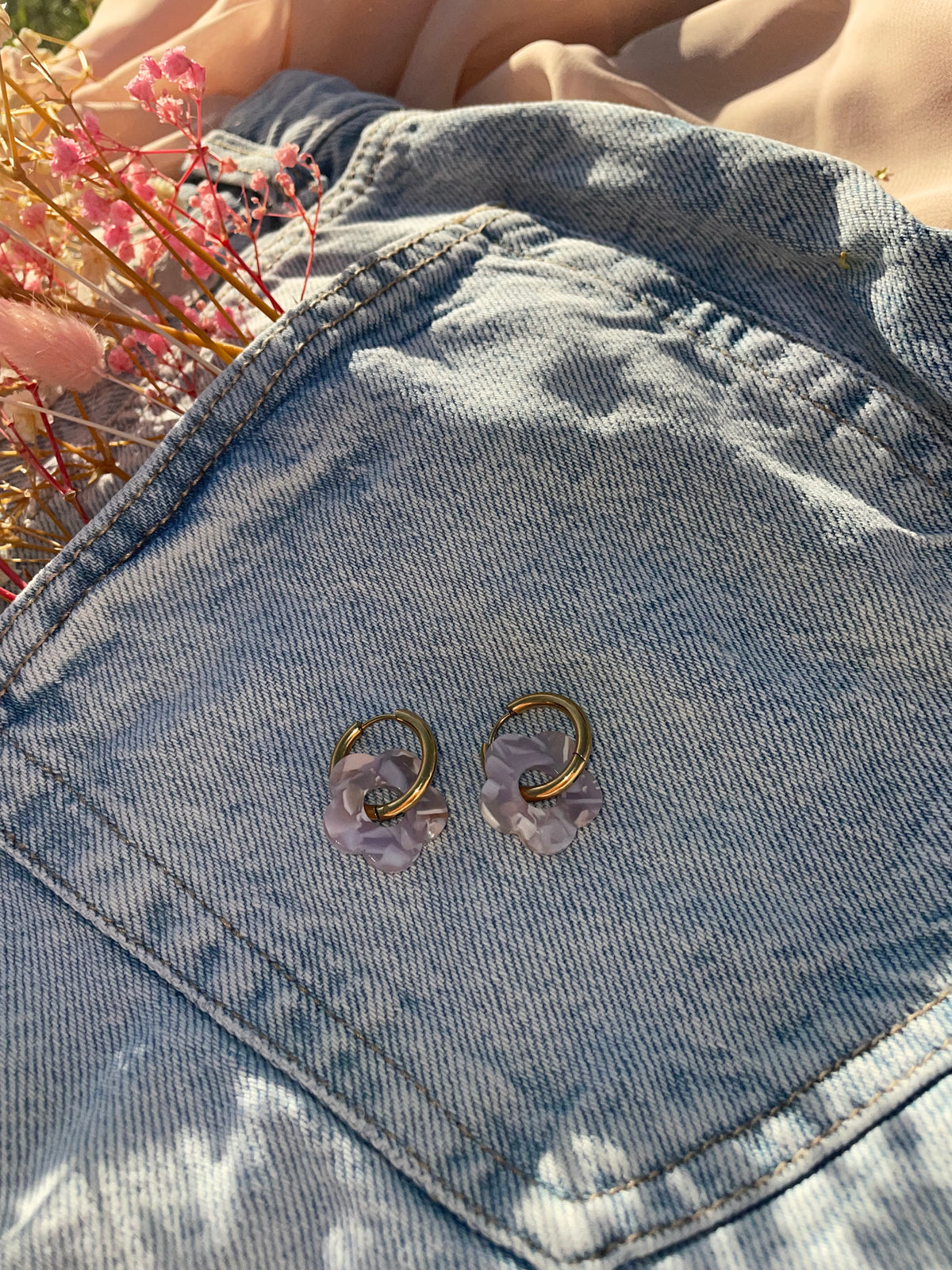 Pampilles Nacré Rose/Violet Livaya - Boutique e-shop