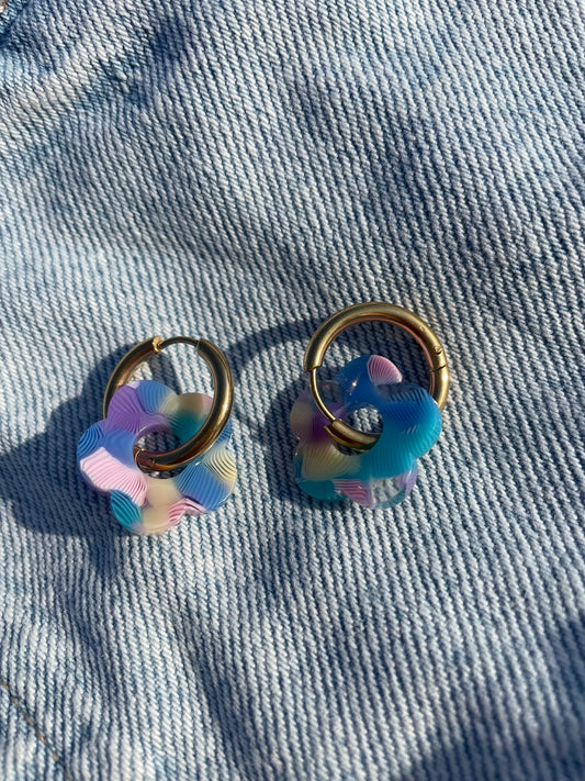 Pampilles Multicolores Zèbre Violet/Bleu Livaya - Boutique e-shop