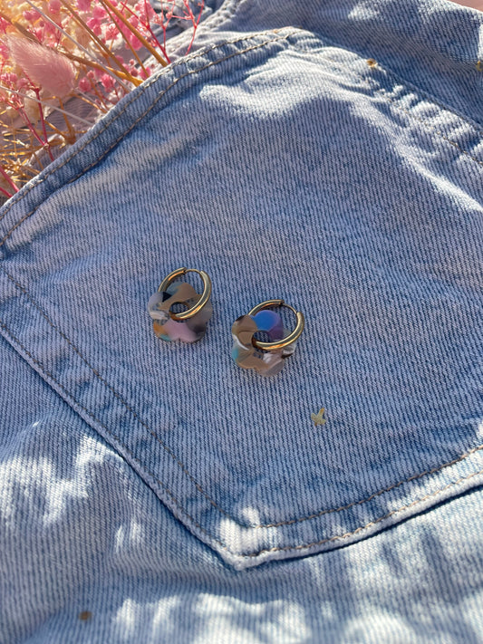 Pampilles Multicolores Marron/Bleu/Rose Livaya - Boutique e-shop