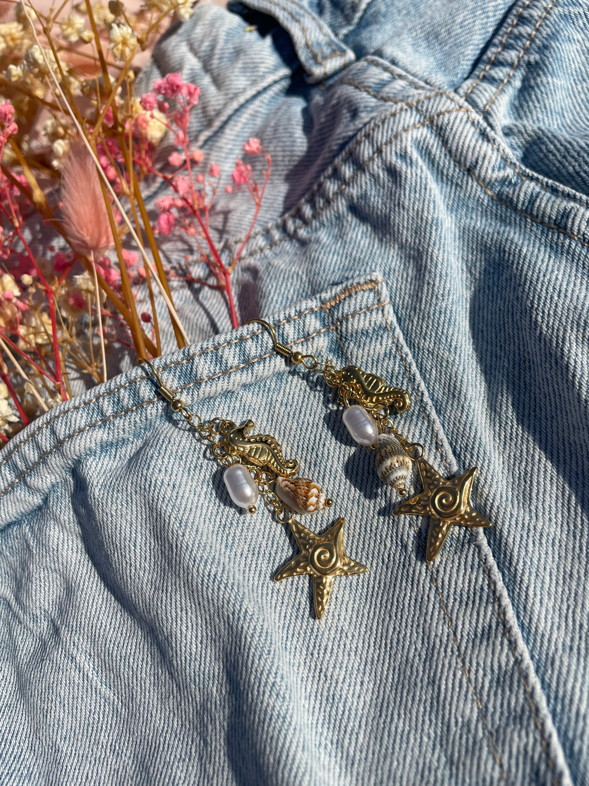Boucles d'oreilles Coquillage Livaya - Boutique e-shop