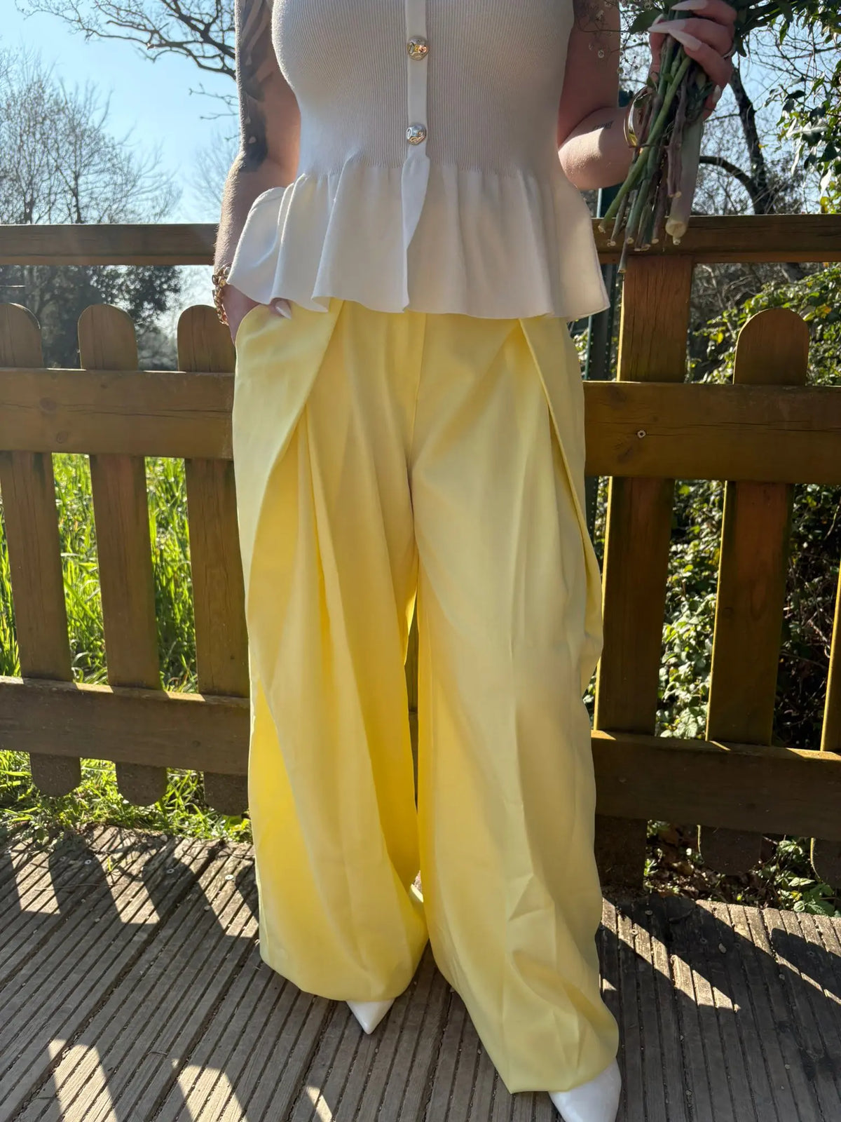 Pantalon Saterne Jaune Livaya - Boutique e-shop