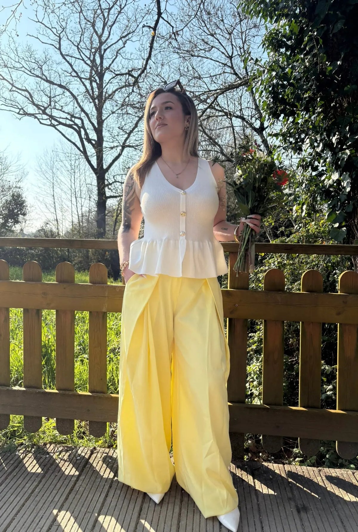 Pantalon Saterne Jaune Livaya - Boutique e-shop