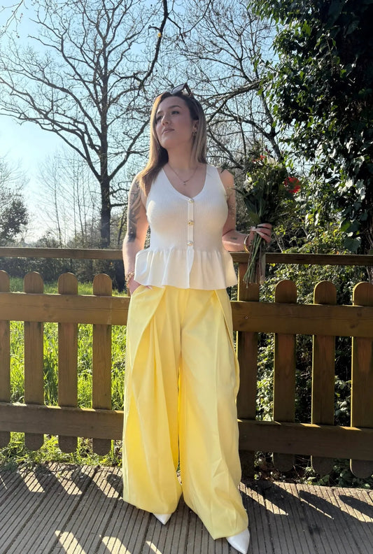 Pantalon Saterne Jaune Livaya - Boutique e-shop